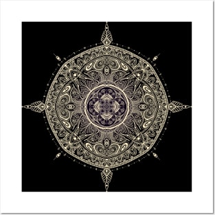 Mandala 01 (Dark Edition) Posters and Art